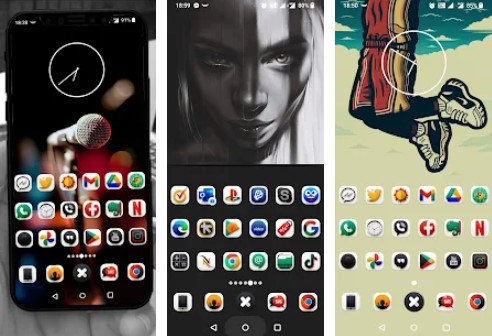 Gameplay screenshot from tetragon icon pack for Android