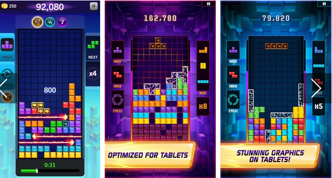 Gameplay screenshot from tetris blitz for Android