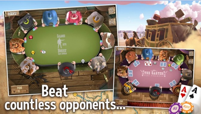 Gameplay screenshot from texas holdem poker offline for Android