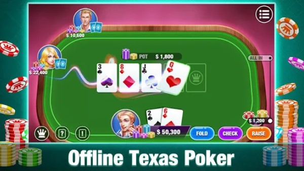 Texas Holdem Poker offline Logħob tal-Poker Texas MOD APK Android