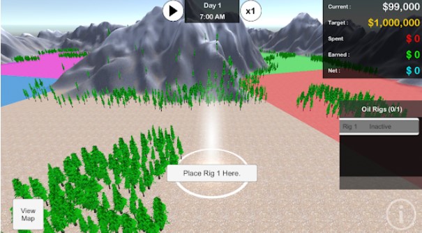 Gameplay screenshot from texas wildcatter experience for Android