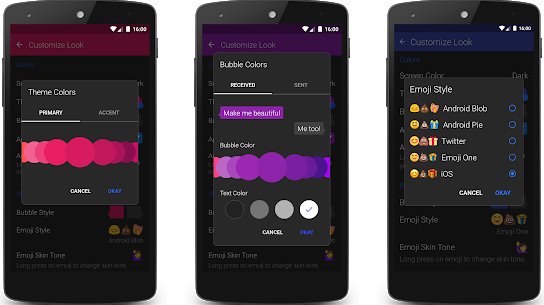 Gameplay screenshot from textra sms for Android