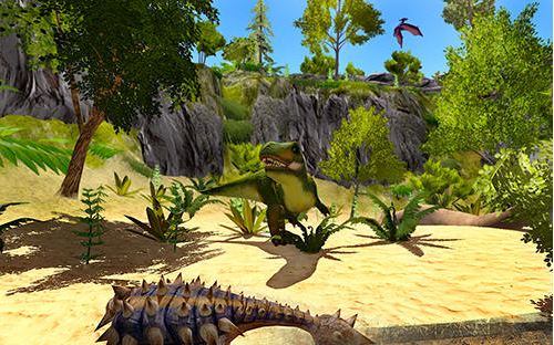 Gameplay screenshot from the ark of craft dinosaurs for Android