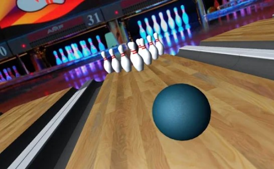 Gameplay screenshot from the bowling alley 3d for Android