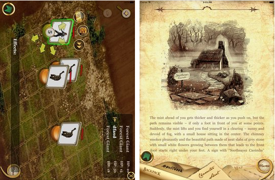 Gameplay screenshot from the burning trees of ormen mau for Android