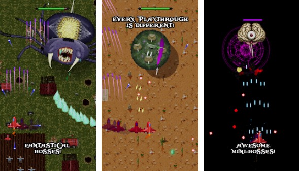 Gameplay screenshot from the call shoot em up for Android