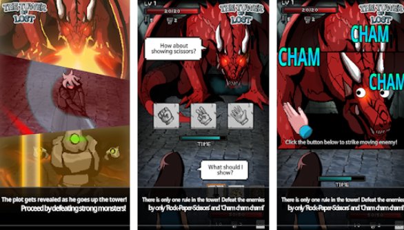 Gameplay screenshot from the epic of legend 1 the tower of lost for Android
