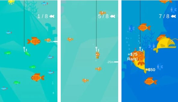 Gameplay screenshot from the fish master for Android
