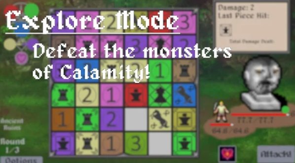 Gameplay screenshot from the forge puzzle rpg for Android