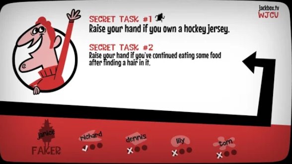 Gameplay screenshot from the jackbox party pack 3 for Android