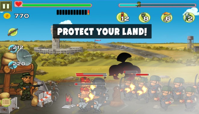 Gameplay screenshot from the last outpost for Android