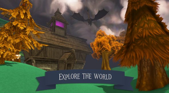 Gameplay screenshot from the magical typewriter for Android
