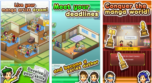 Gameplay screenshot from the manga works for Android