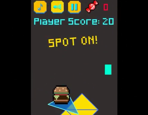 Gameplay screenshot from the mighty game of triangle for Android