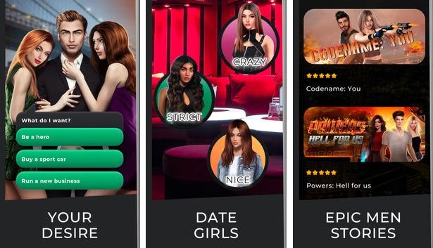 Gameplay screenshot from The Score: interactive men stories & games for Android