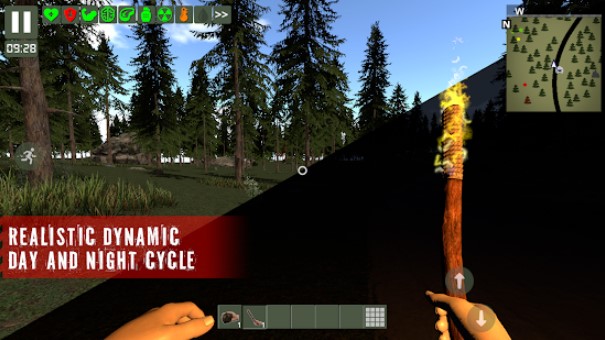 Gameplay screenshot from the survivor rusty forest for Android