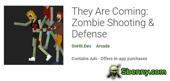 stanno arrivando tiro e difesa di zombi