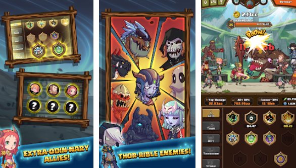 Gameplay screenshot from thor war of tapnarok for Android