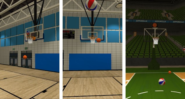 Gameplay screenshot from three point shootout pro for Android