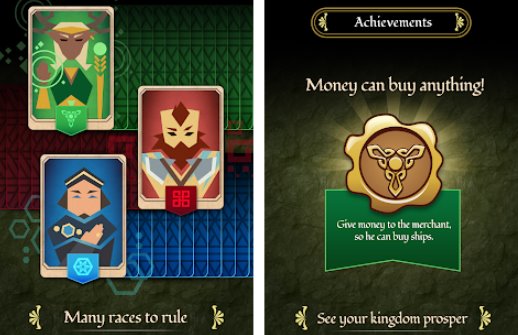 Gameplay screenshot from thrones kingdom of elves medieval game for Android