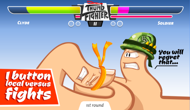 Gameplay screenshot from thumb fighter for Android