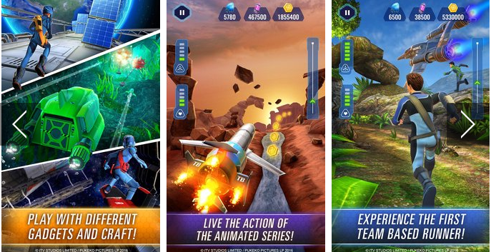 Gameplay screenshot from thunderbirds are go team rush for Android