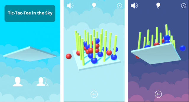Gameplay screenshot from tic tac toe in the sky for Android