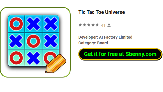Tic Tac Toe Universum