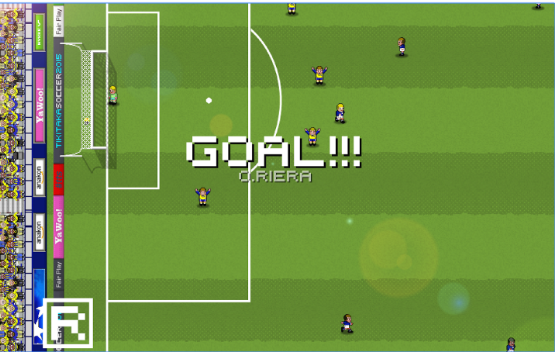Gameplay screenshot from tiki taka soccer for Android