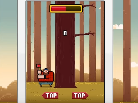 Gameplay screenshot from timberman for Android