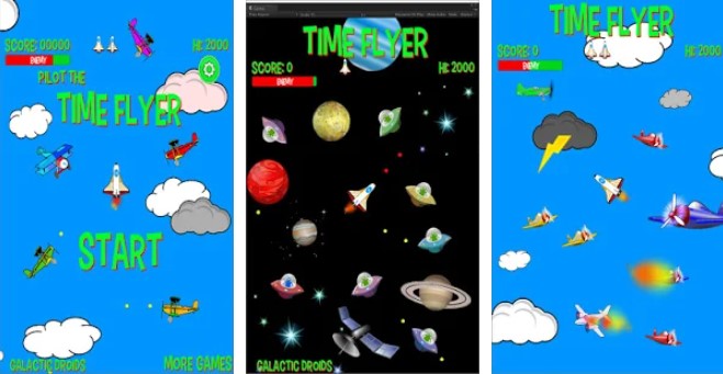 Gameplay screenshot from time flyer pro for Android