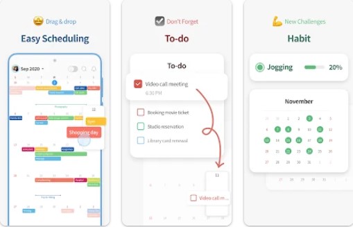 Gameplay screenshot from timeblocks calendar todo not for Android