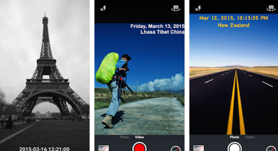 Gameplay screenshot from timestamp camera pro for Android