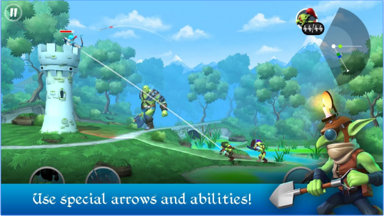 Gameplay screenshot from tiny archers for Android