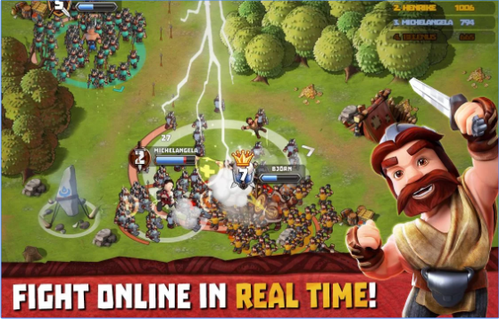 Gameplay screenshot from tiny armies online battles for Android