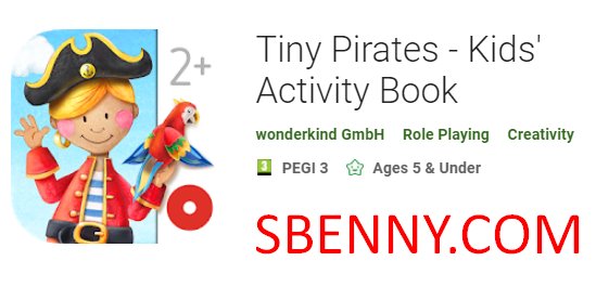 minúsculo piratas crianças livro de atividade