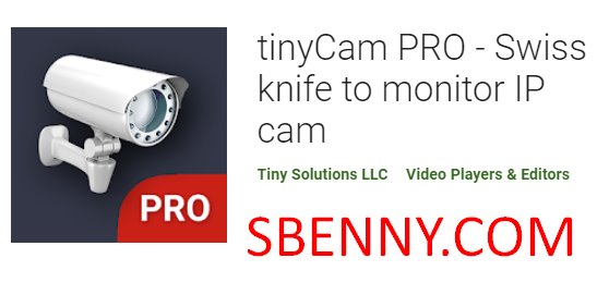 Canivete suíço tinycam pro para monitorar ipcam