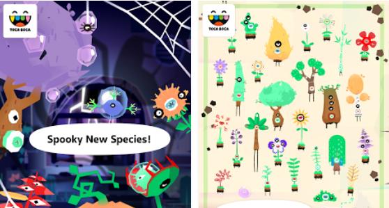 Gameplay screenshot from toca lab plants for Android