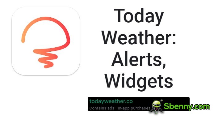widgets de alertas meteorológicos de hoje