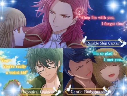Gameplay screenshot from together in the sky otome dating sim otome games for Android