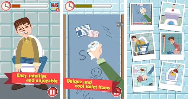 Gameplay screenshot from toilet and bathroom rush for Android