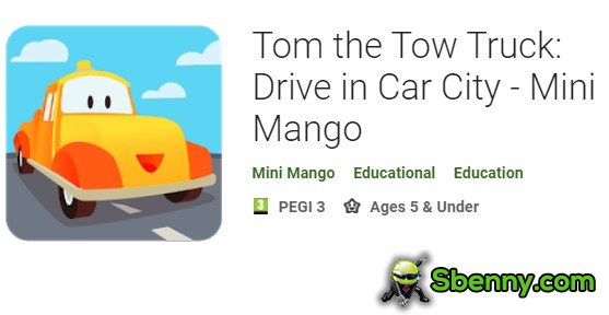Tom der Abschleppwagen fahren in Auto City Mini Mango