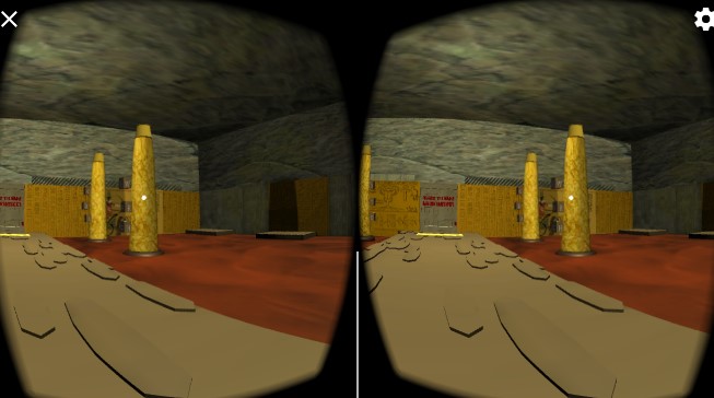 Gameplay screenshot from tomb s secrets vr for Android