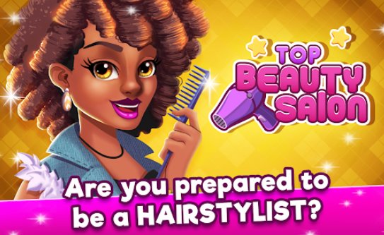 Top-Beauty-Salon Haar-und Make-up-Spiel