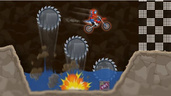 Gameplay screenshot from top moto bike x3m racing for Android