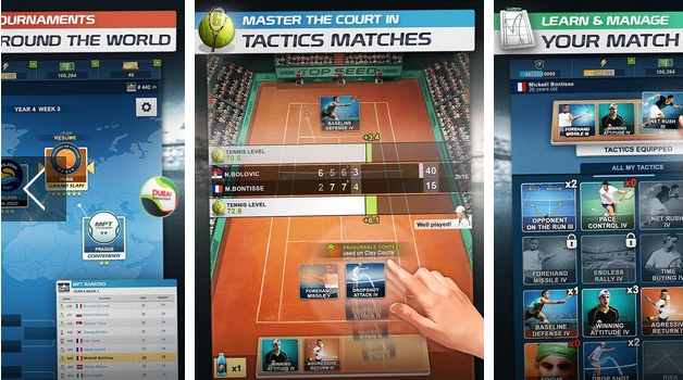 Gameplay screenshot from top seed tennis manager for Android