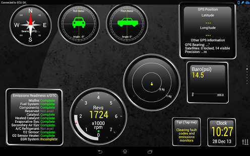 Gameplay screenshot from torque pro obd 2 and car for Android