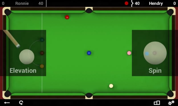 Gameplay screenshot from total snooker classic for Android