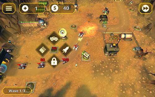 Gameplay screenshot from tower defense generals td for Android