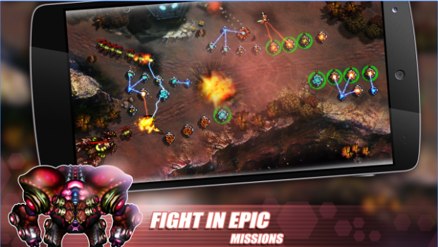 Gameplay screenshot from tower defense invasion for Android